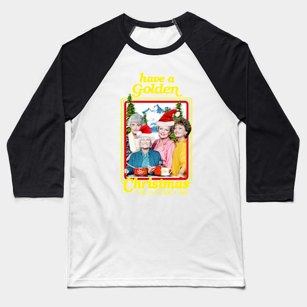 golden girls christmas Baseball T-Shirt by CLOSE THE DOOR PODCAST